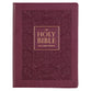 KJV Large Print Note-Taking Bible Plum (Black Letter Edition)