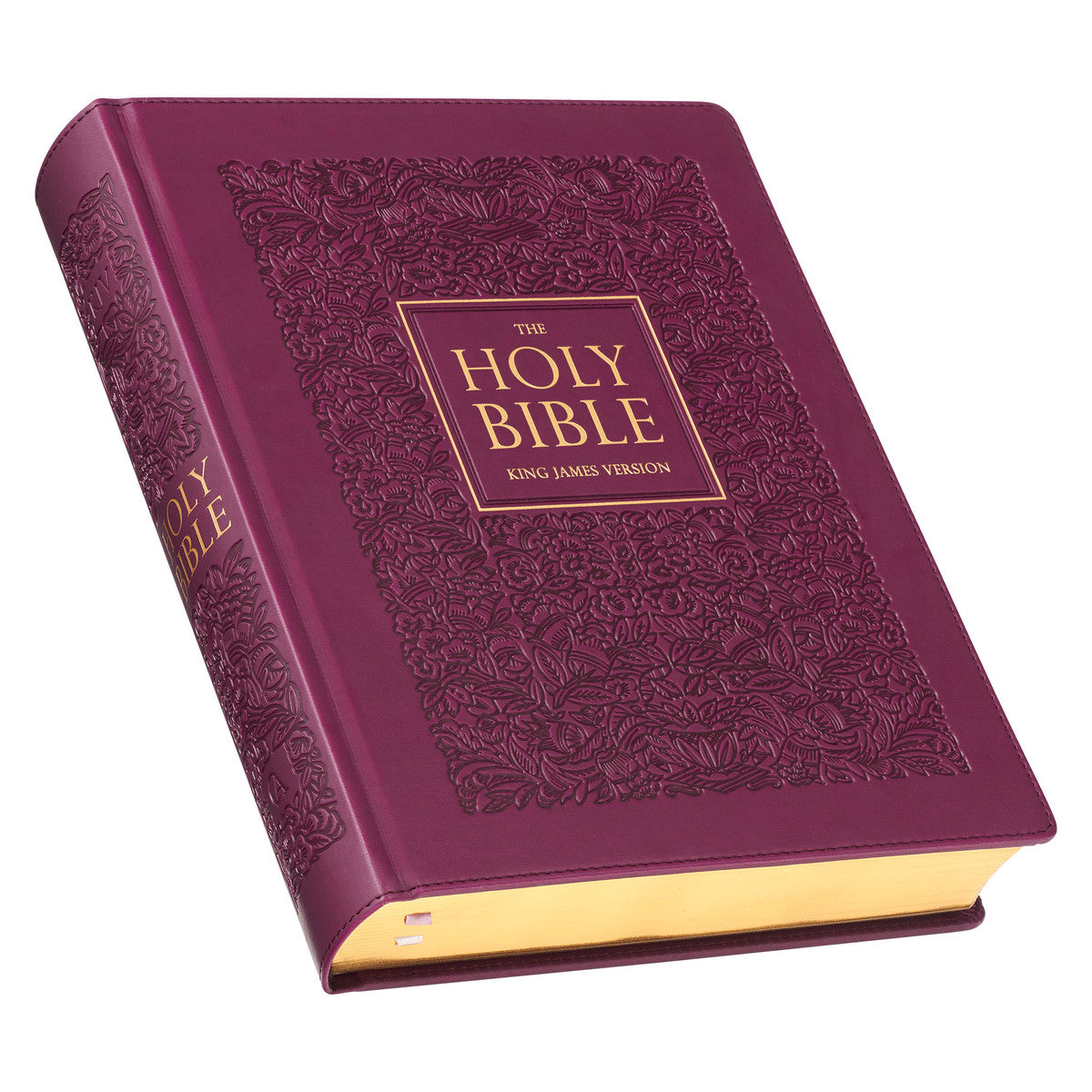 KJV Large Print Note-Taking Bible Plum (Black Letter Edition)