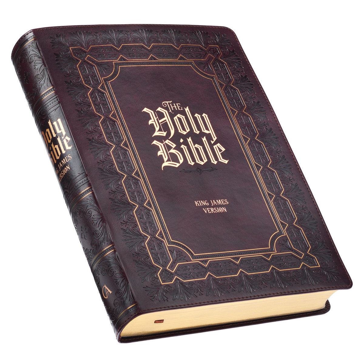 KJV Super Giant Print Bible Thumb Index Burgundy (Red Letter Edition)