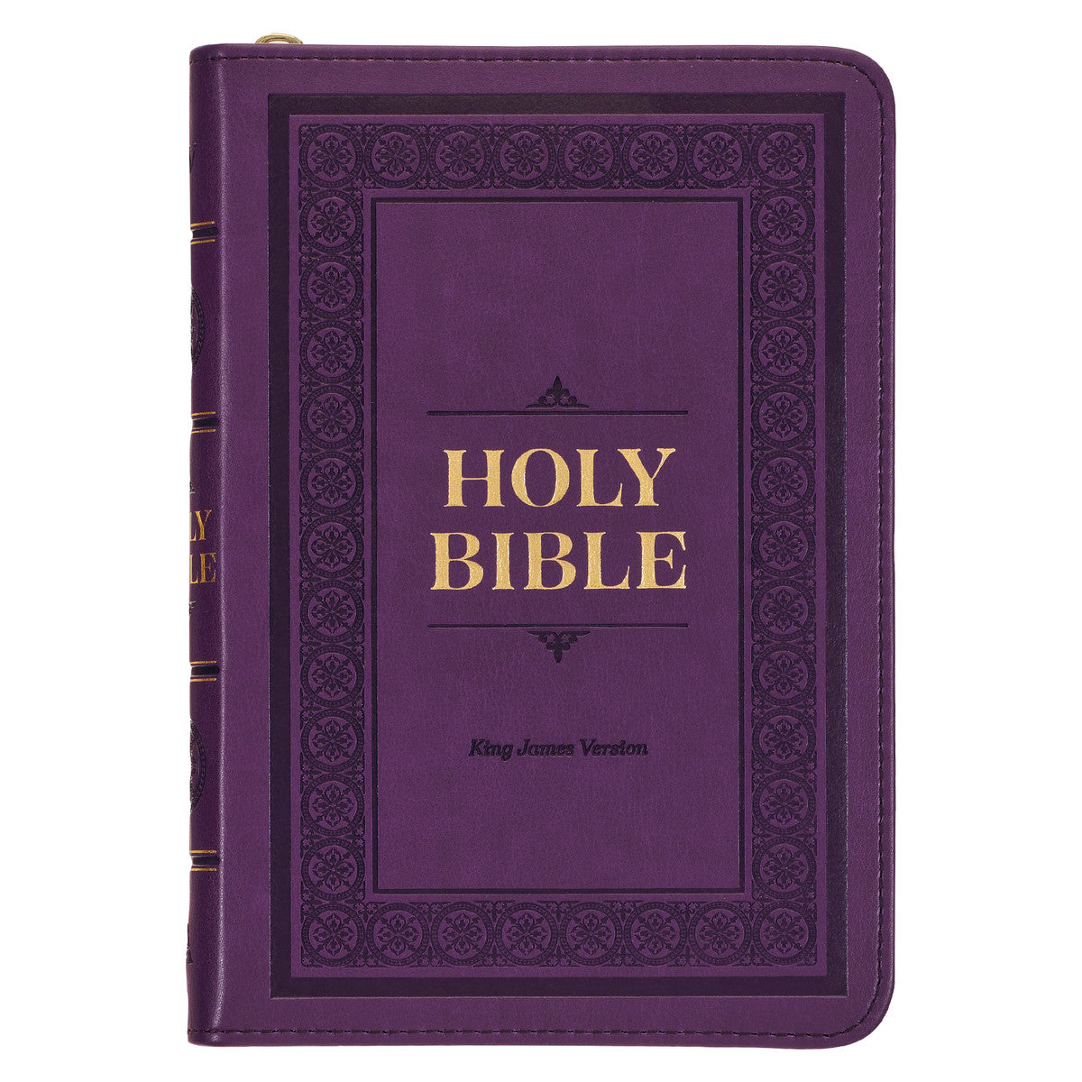 KJV Compact Bible With Zipper Purple (Red Letter Edition)