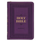 KJV Compact Bible With Zipper Purple (Red Letter Edition)