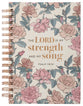 Journal: The Lord is My Strength and My Song White/Pink Floral (Psalm 118:14) (Strength & Song Series)