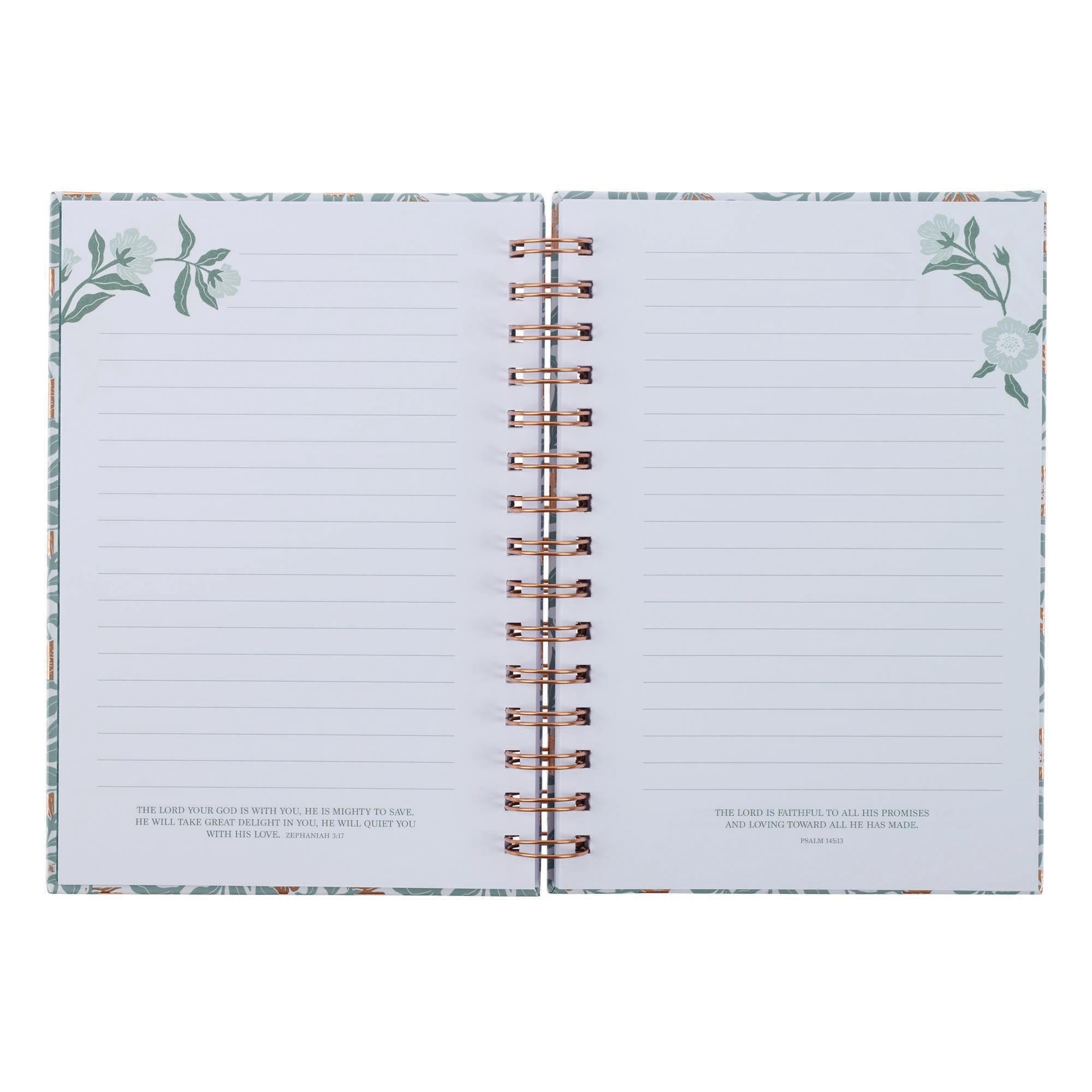 Journal: My Grace is Sufficient For You Floral (2 Cor. 12:9)