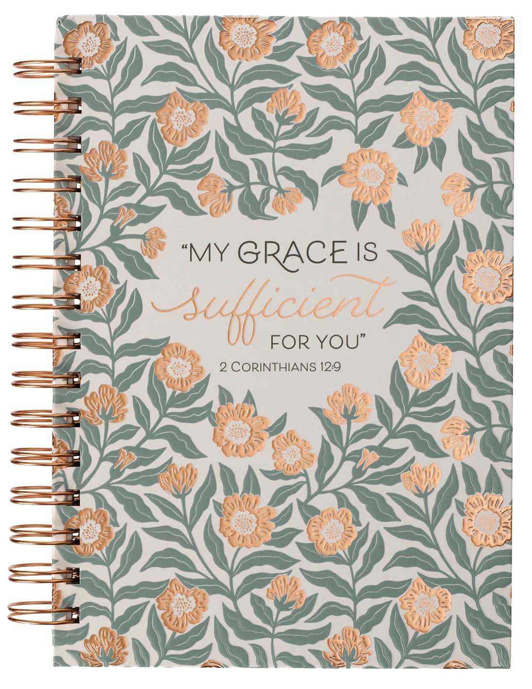 Journal: My Grace is Sufficient For You Floral (2 Cor. 12:9)