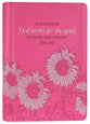 Journal Zippered: God Works For the Good, Bright Pink Sunflowers (Rom. 8:28)