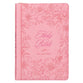 KJV Large Print Thinline Bible Zipper Closure Thumb Index Pink (Red Letter Edition)
