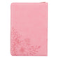 KJV Large Print Thinline Bible Zipper Closure Thumb Index Pink (Red Letter Edition)