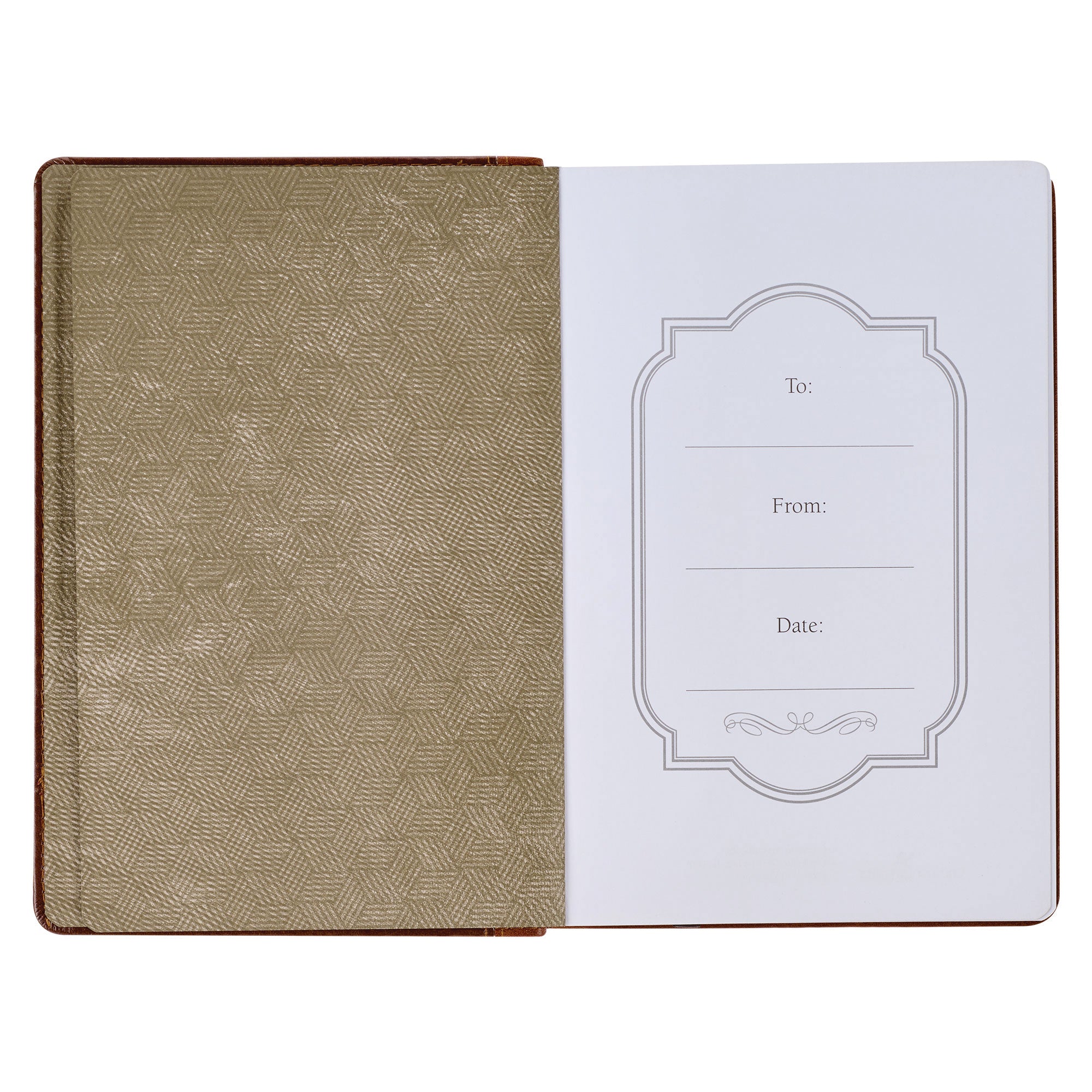Journal: Stand Firm in the Faith, Brown/Tan