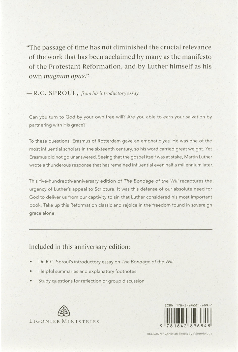 The Bondage of the Will (500th Anniversary Edition)