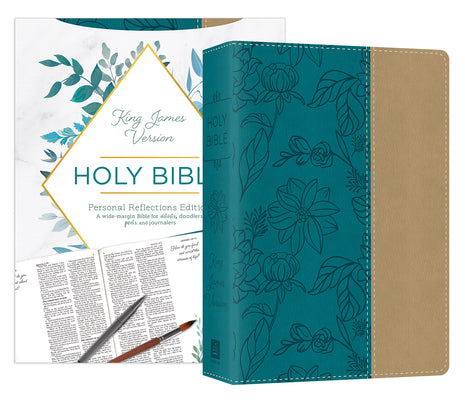 KJV Personal Reflections Bible With Prompts Teal (Red Letter Edition)