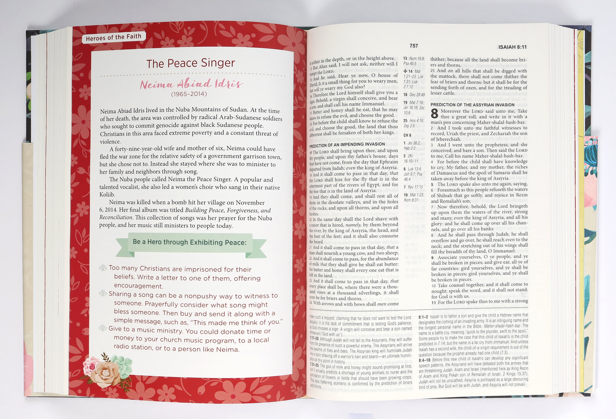 KJV Cross Reference Study Bible Women's Edition Turquoise Floral (Red Letter Edition)