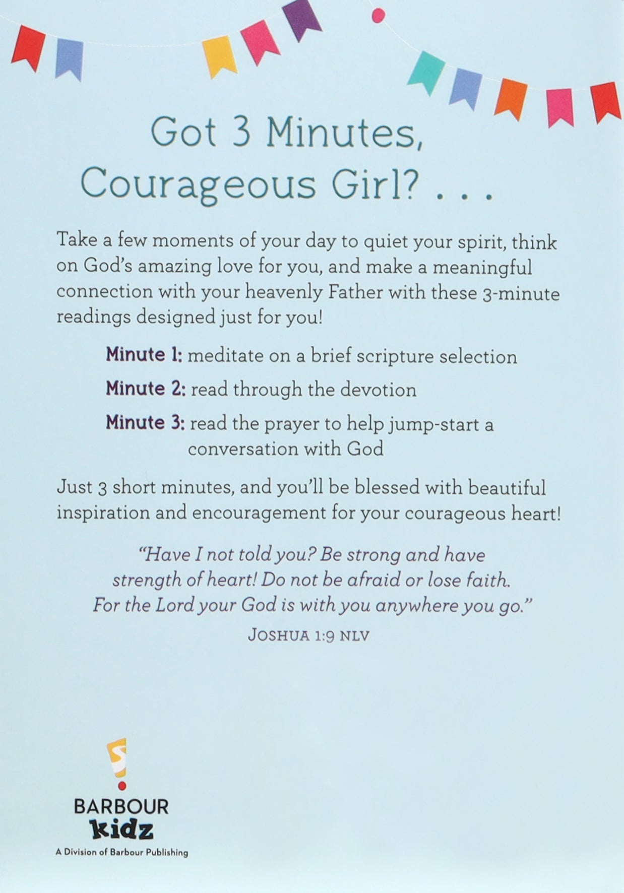 3-Minute Devotions For Courageous Girls