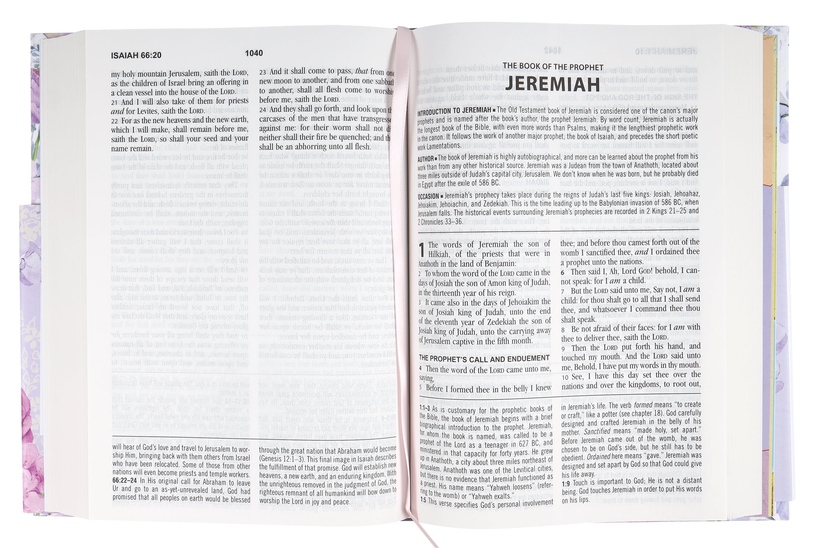 KJV Study Bible Large Print Hummingbird Lilacs (Red Letter Edition)