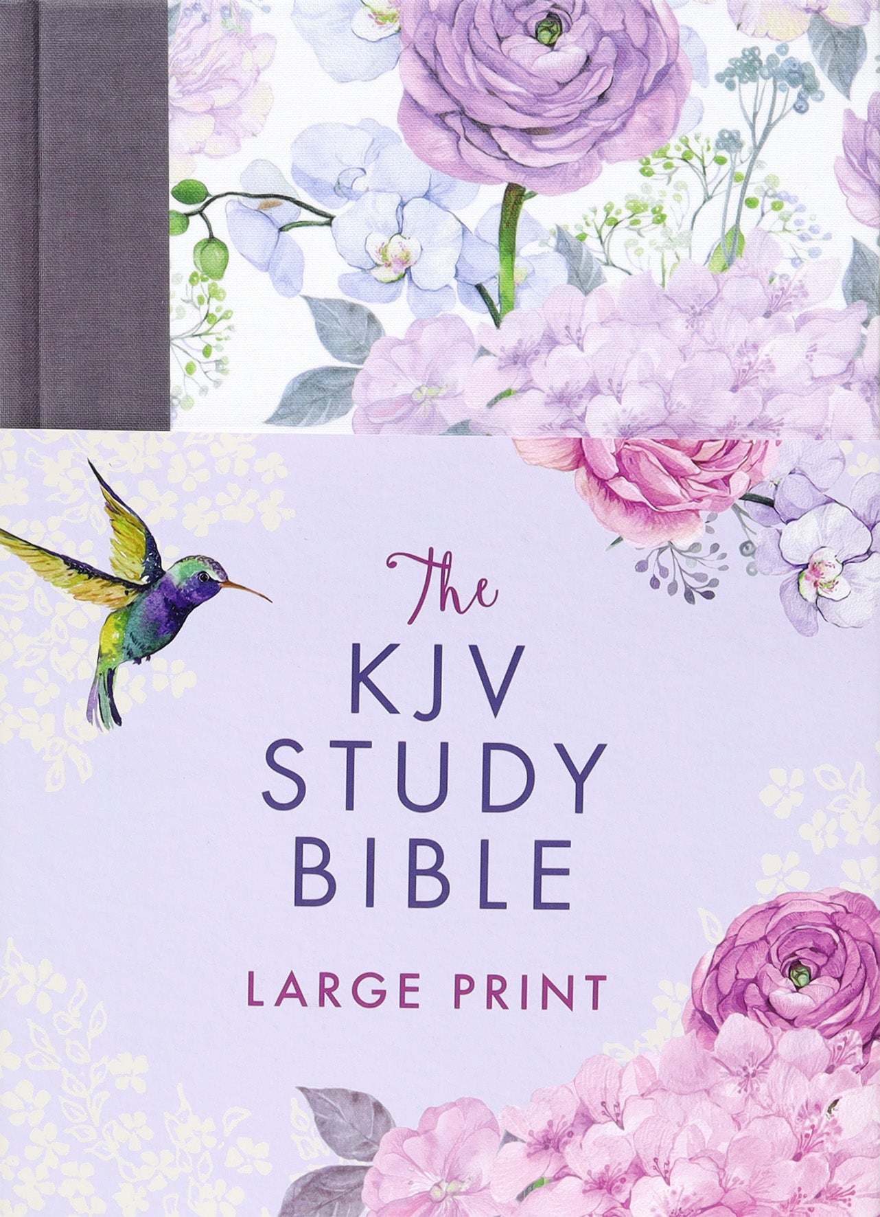 KJV Study Bible Large Print Hummingbird Lilacs (Red Letter Edition)