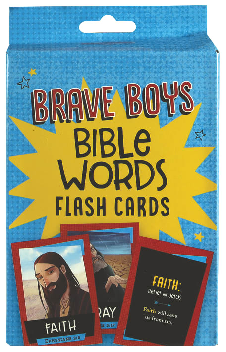 Brave Boys Bible Words Flash Cards