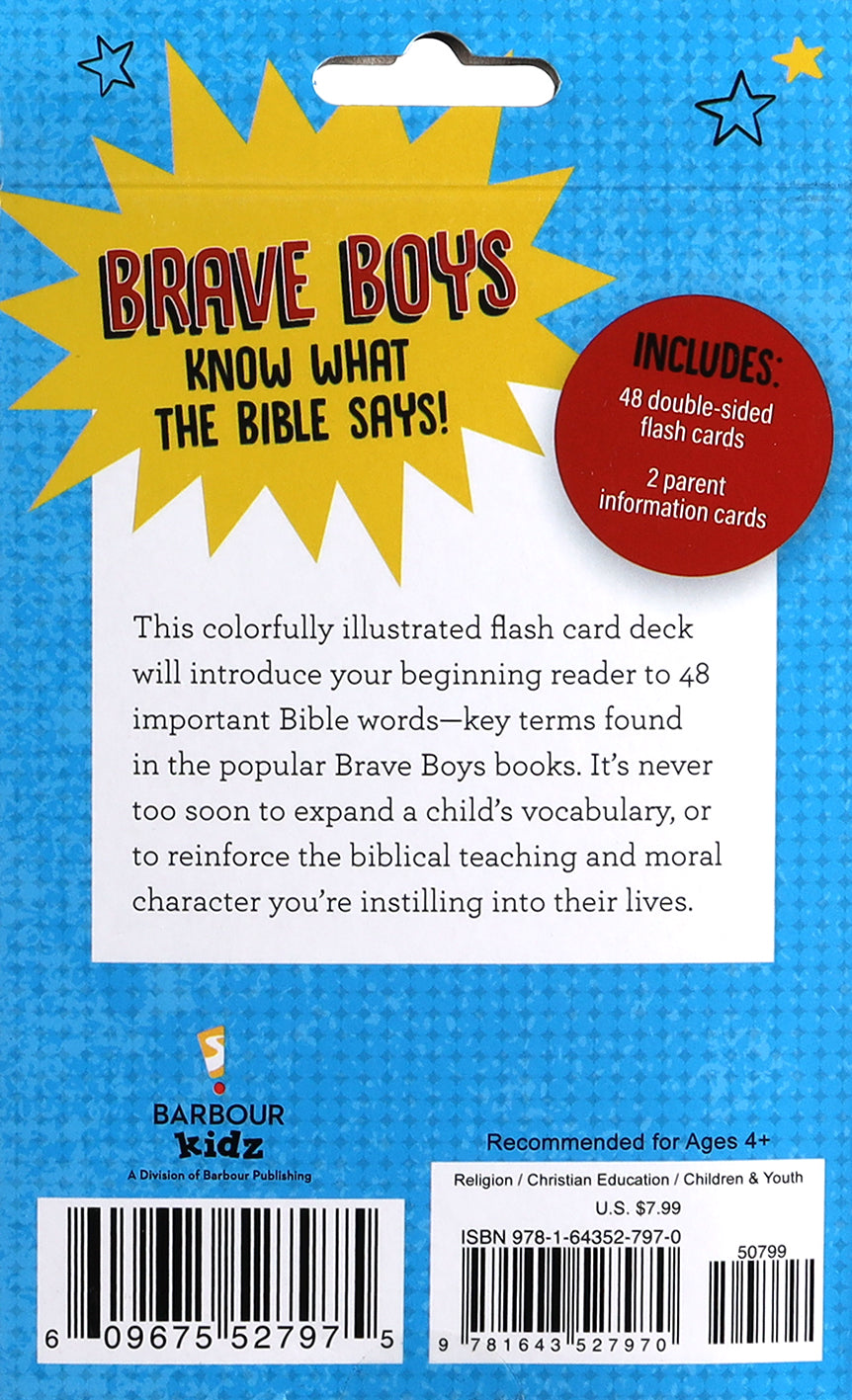 Brave Boys Bible Words Flash Cards
