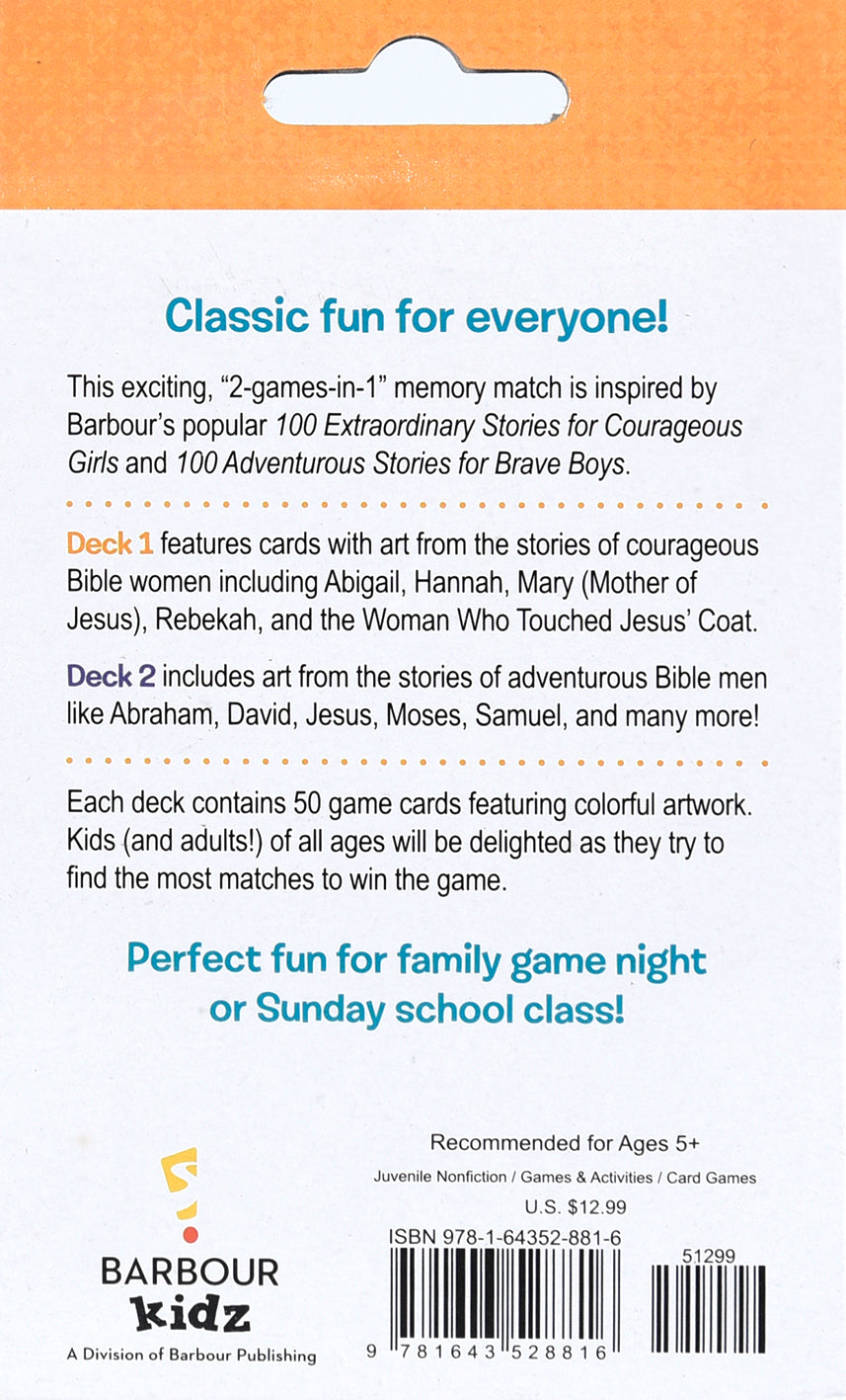 Courageous Kids: A Memory Matching Game - 2 Bible Games in 1!