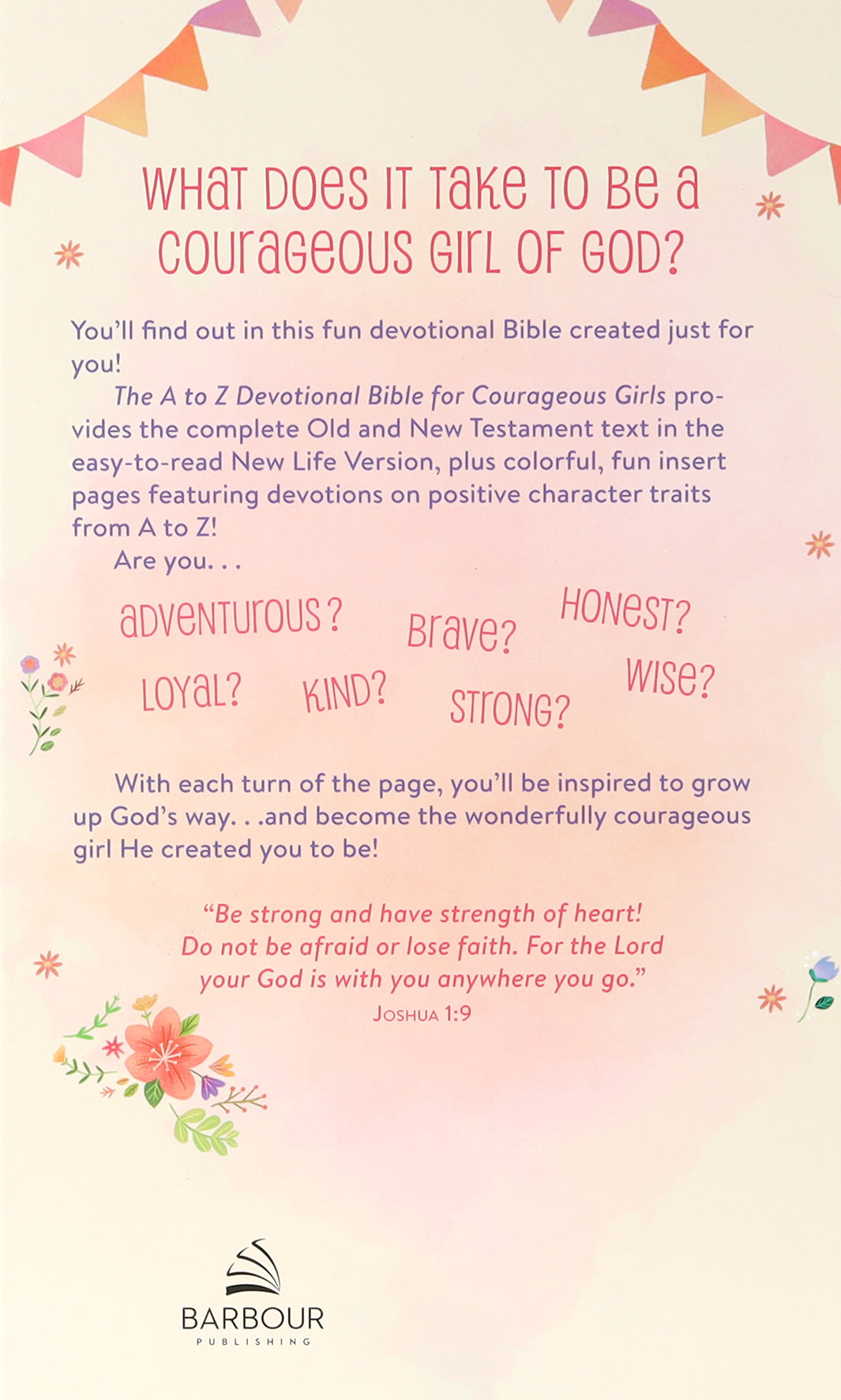 NLV  a to Z Devotional Bible For Courageous Girls
