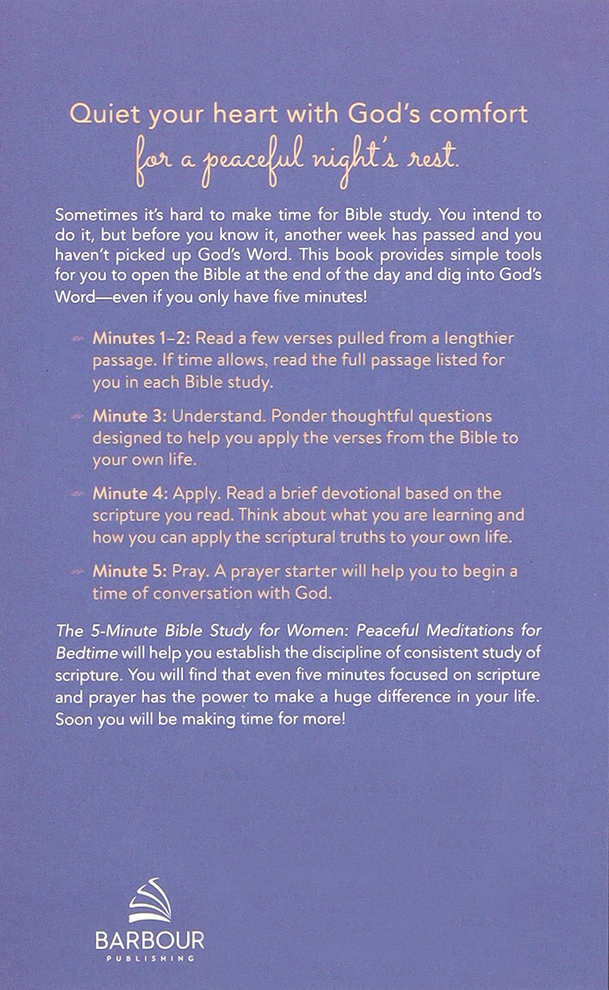 5-Minute Bible Study For Women: The Peaceful Meditations For Bedtime