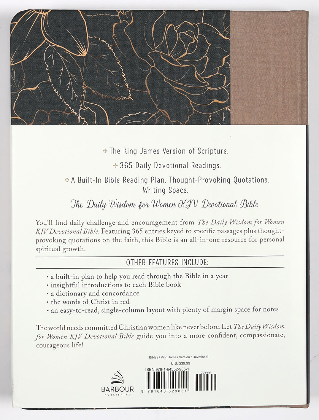The KJV Daily Wisdom For Women Devotional Bible (Red Letter Edition)