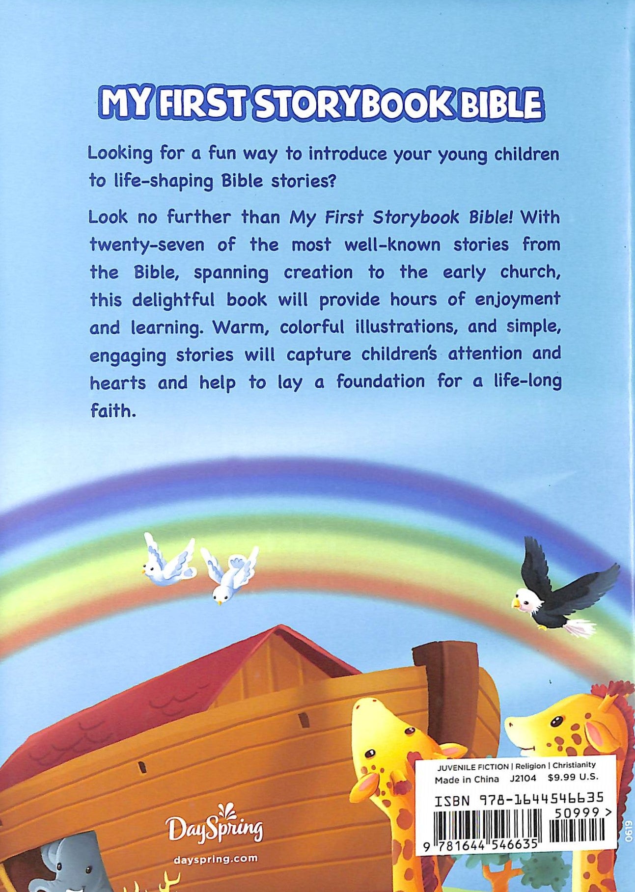 My First Storybook Bible: Sowing Faith in Our Little Ones