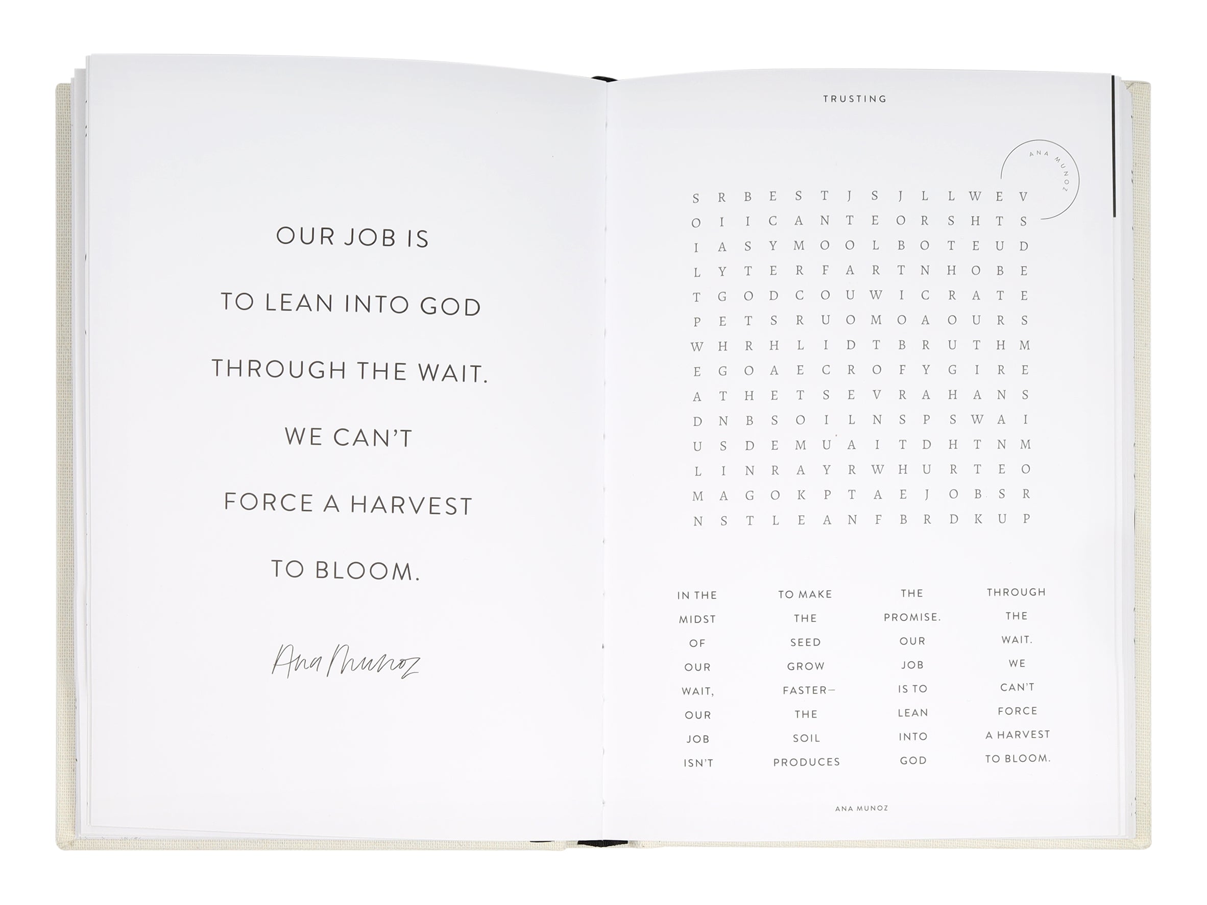 The Wordsearch Book: Becoming With Quotes & Scripture