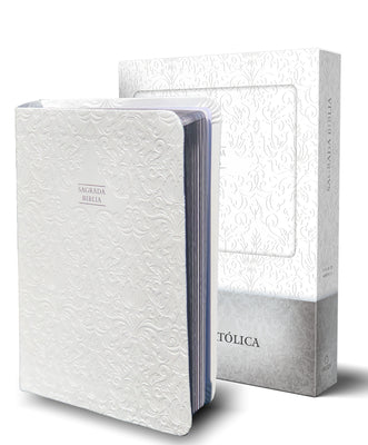 Biblia Catolica En Espanol Boda Bautizo Primera Comunion Confirmacion Y Cumpleanos Caja Blanca Regalo/Catholic Bible Spanish