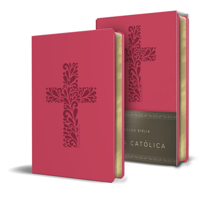 Biblia Catolica En Espanol Simil Piel Fucsia Tamano Compacto/Catholic Bible Spanish Fucsia Compact