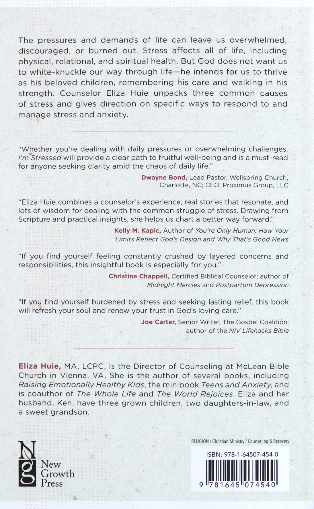 I'm Stressed: A Path from Pressure to Peace (Ask The Christian Counselor Series)