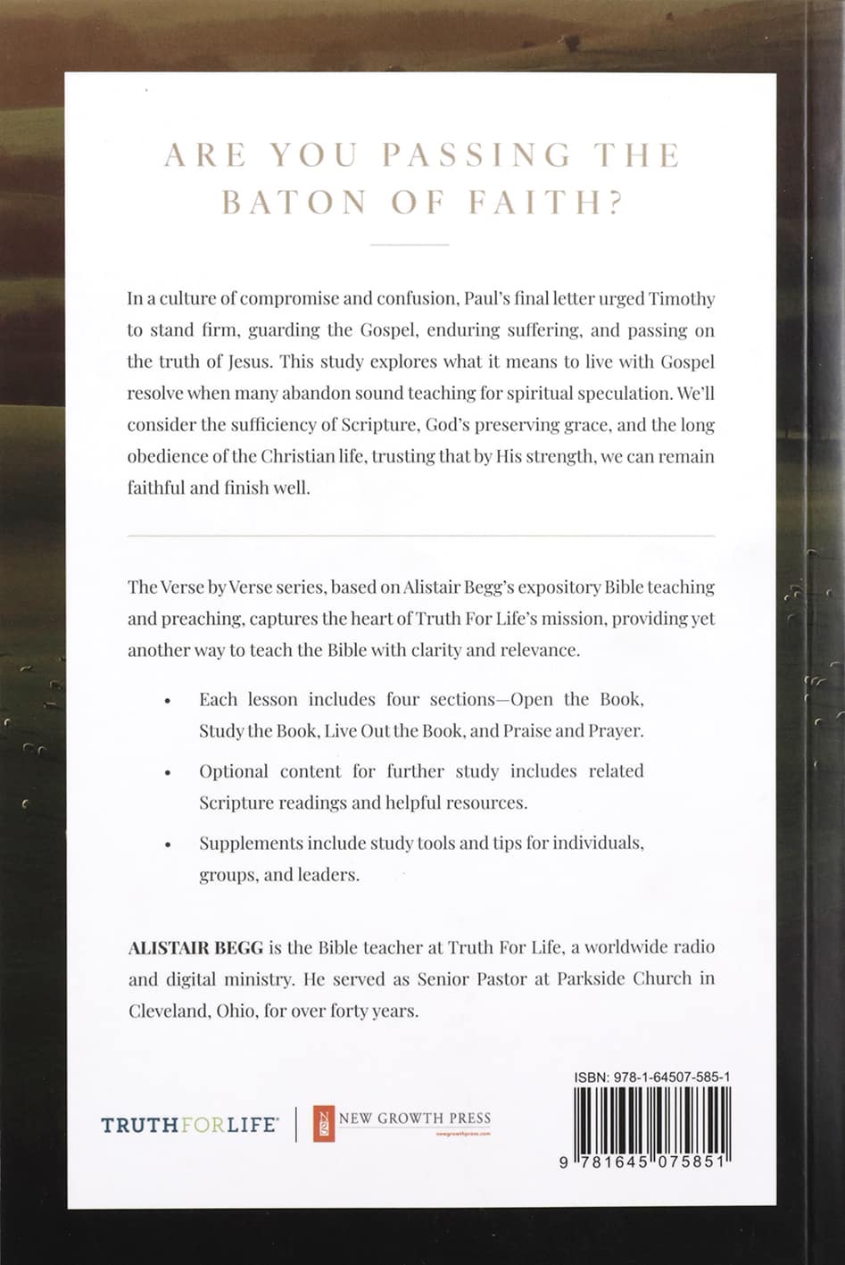 2 Timothy: Guarding the Truth (Verse by Verse Bible Study Series)