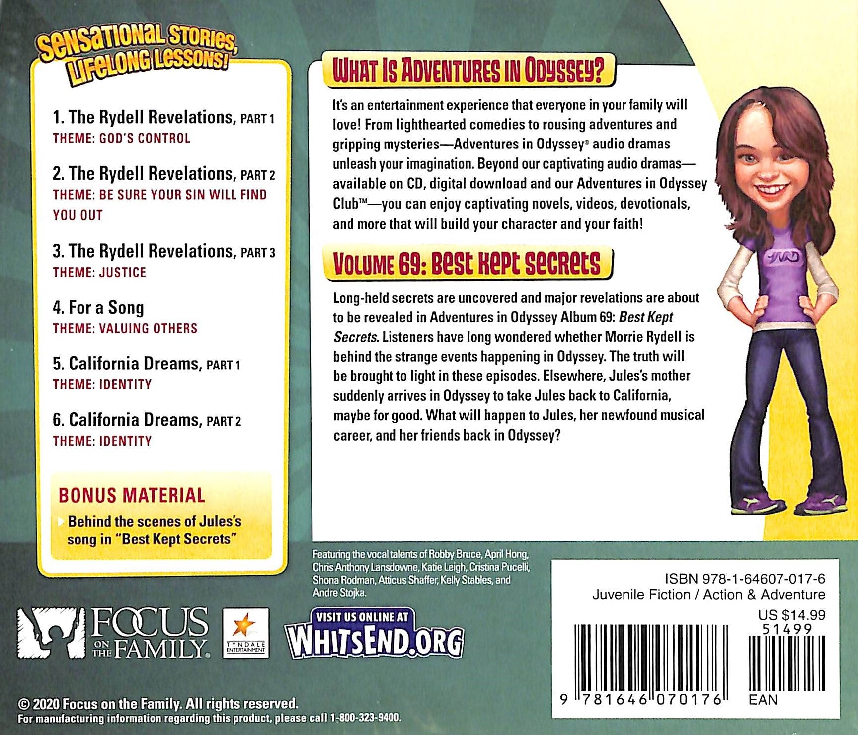 Best Kept Secrets (#69 in Adventures In Odyssey Audio Series)
