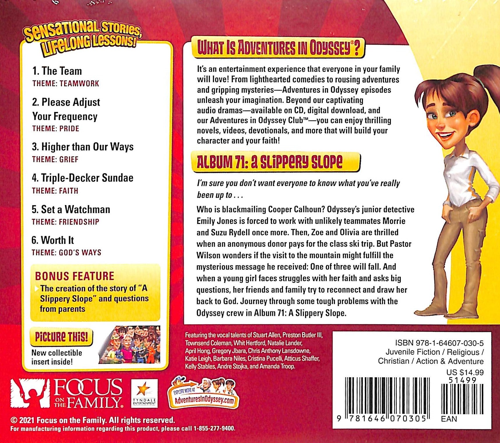 Slippery Slope, A: 6 Stories on Faith, Friendship, and Imagination (Adventures In Odyssey Audio Series)