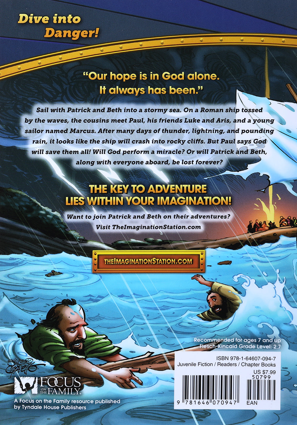 Swept Into the Sea (#26 Adventures In Odyssey Imagination Station (Aio) Series)