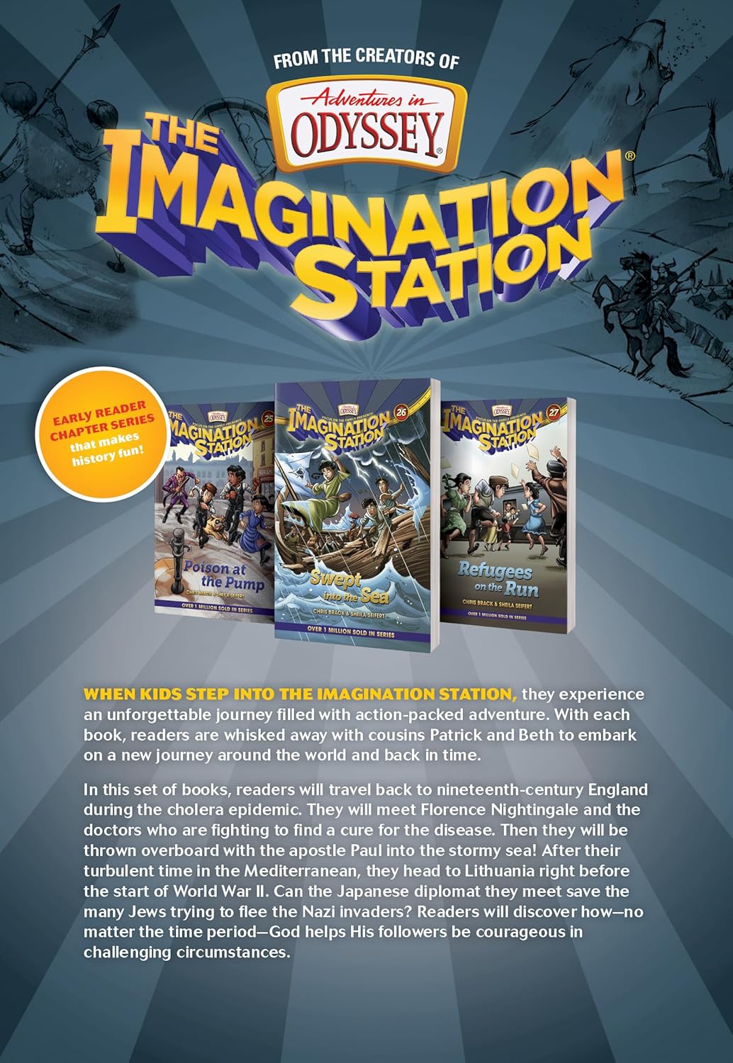 Imagination Station (Volume 25-27): Poison at the Pump / Swept into the Sea / Refugees on the Run (Adventures In Odyssey Imagination Station (Aio) Series)