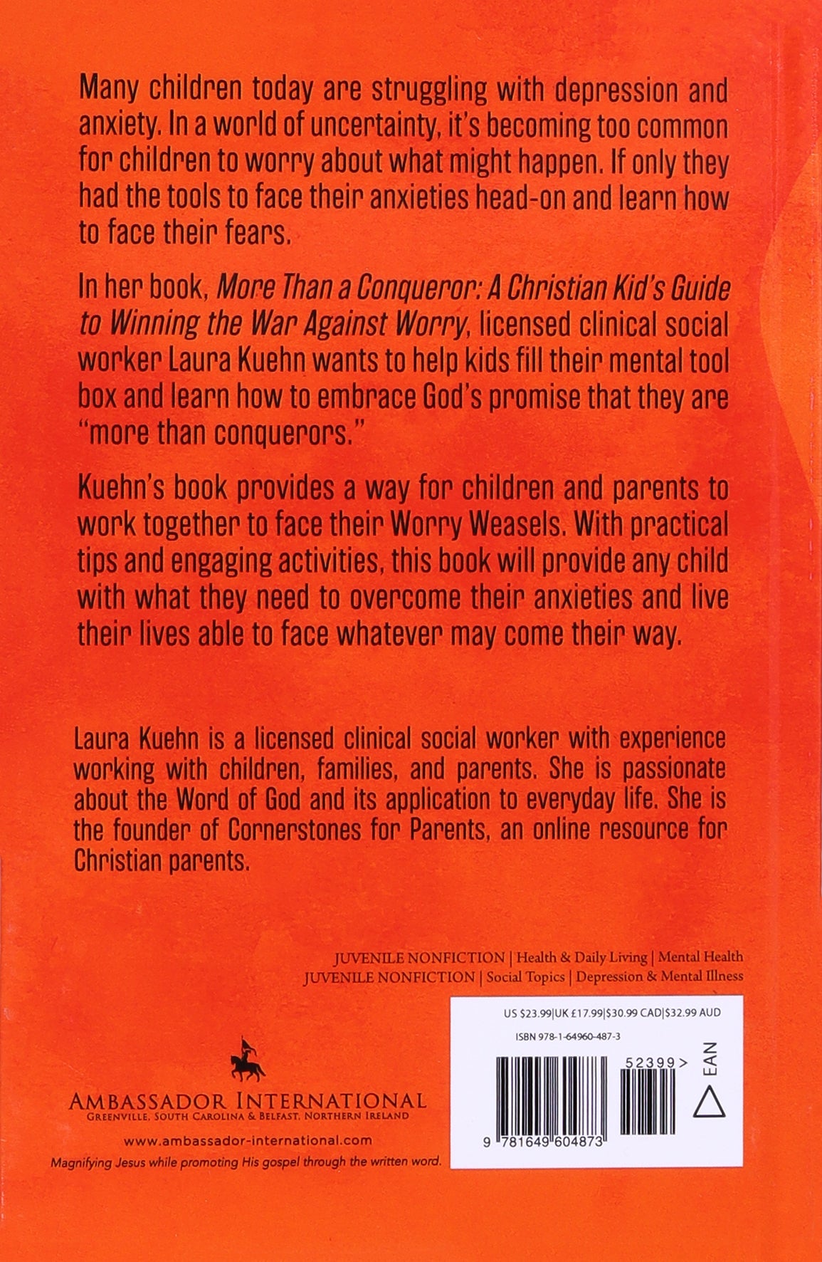 More Than a Conqueror: A Christian Kid's Guide to Winning the War Against Worry