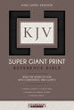 KJV Super Giant Print Thumb Indexed Reference Bible Black