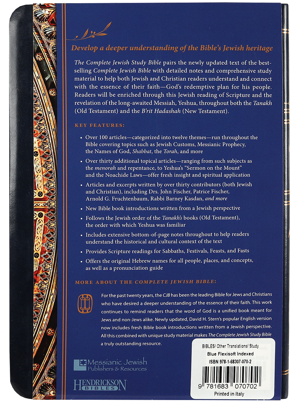 Complete Jewish Study Bible, the Indexed Blue Flexisoft With Gold Lettering