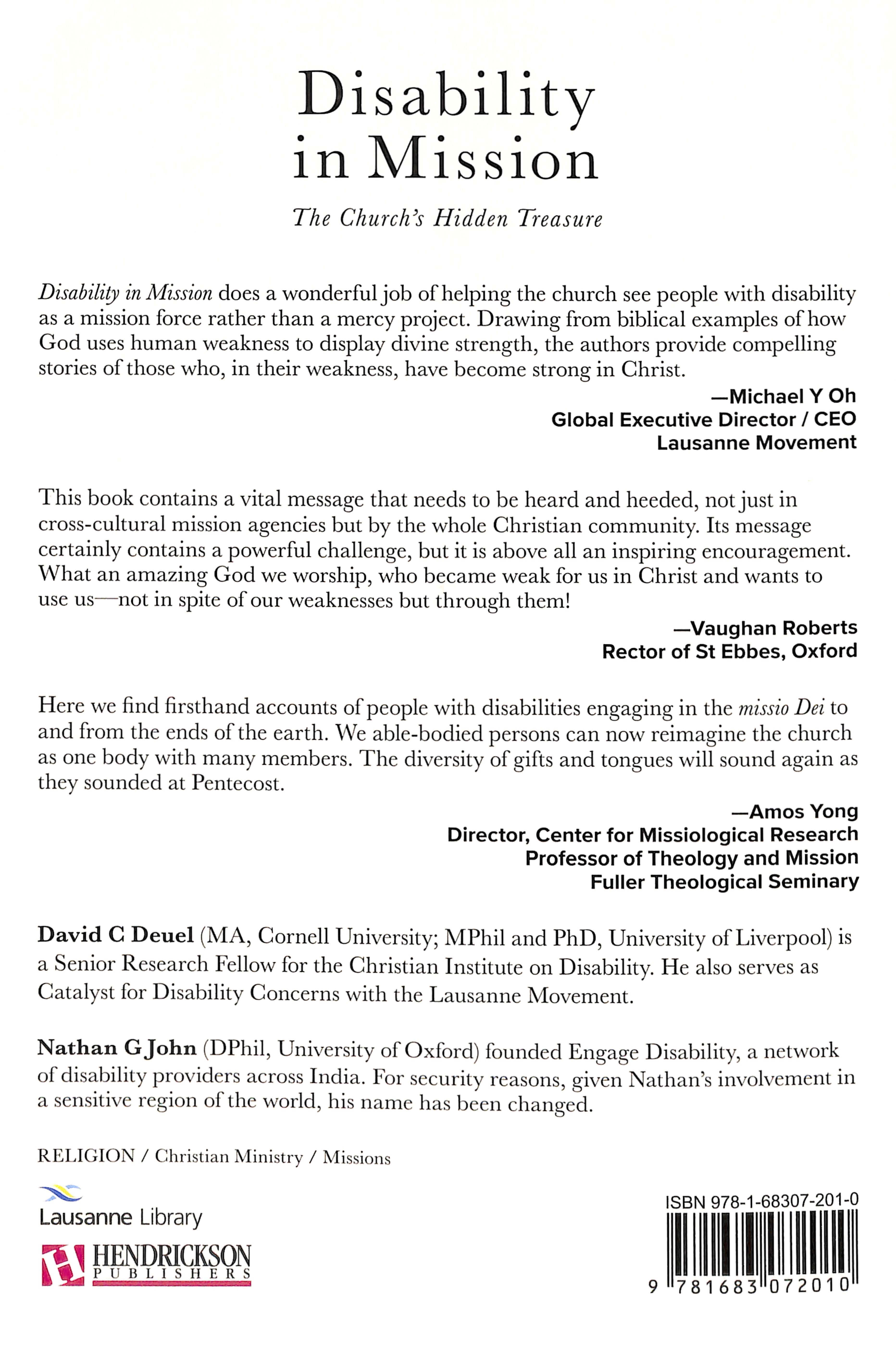 Disability in Mission: The Church's Hidden Treasure