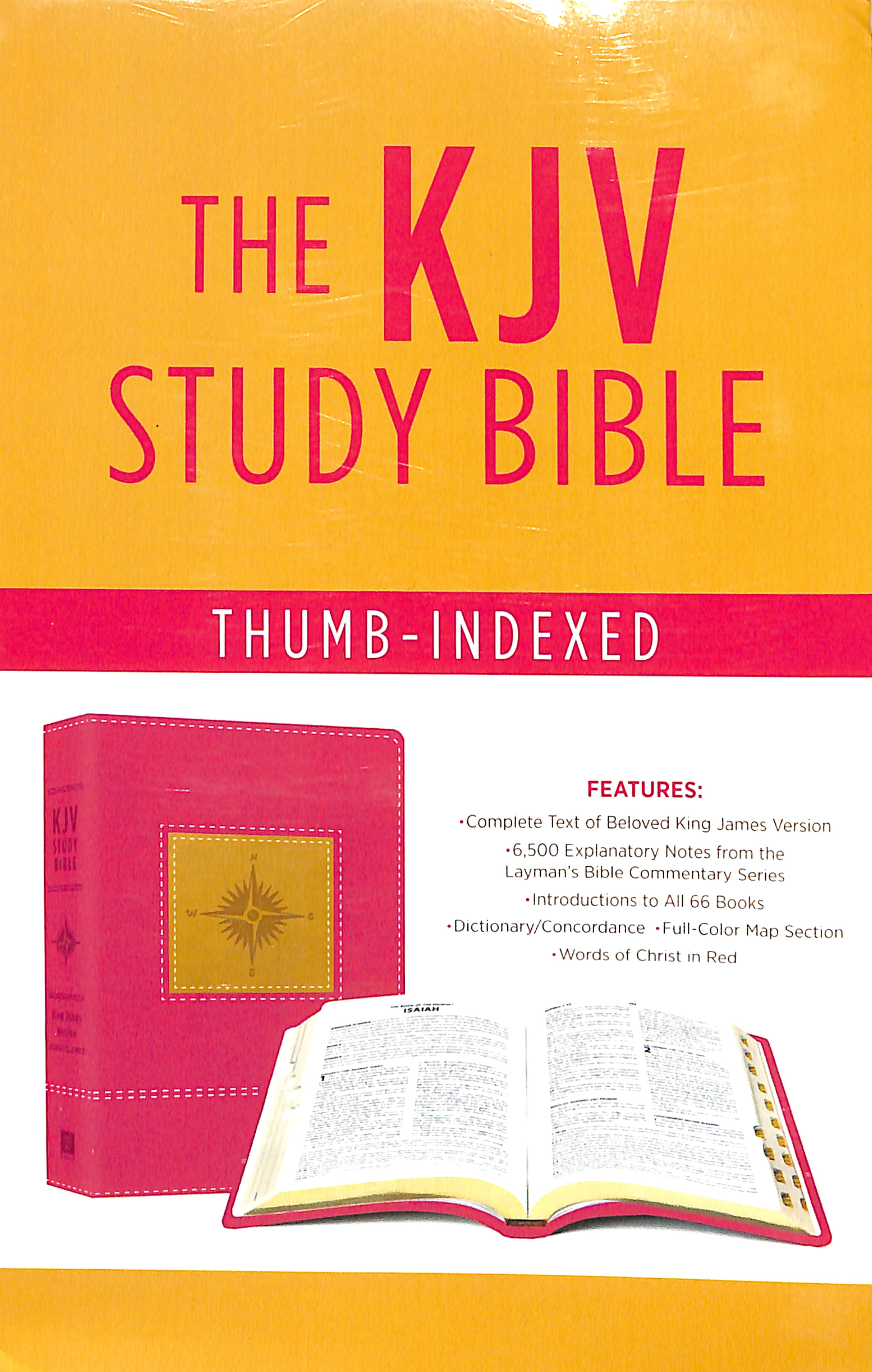 KJV Go-Anywhere Study Bible Primrose Compass