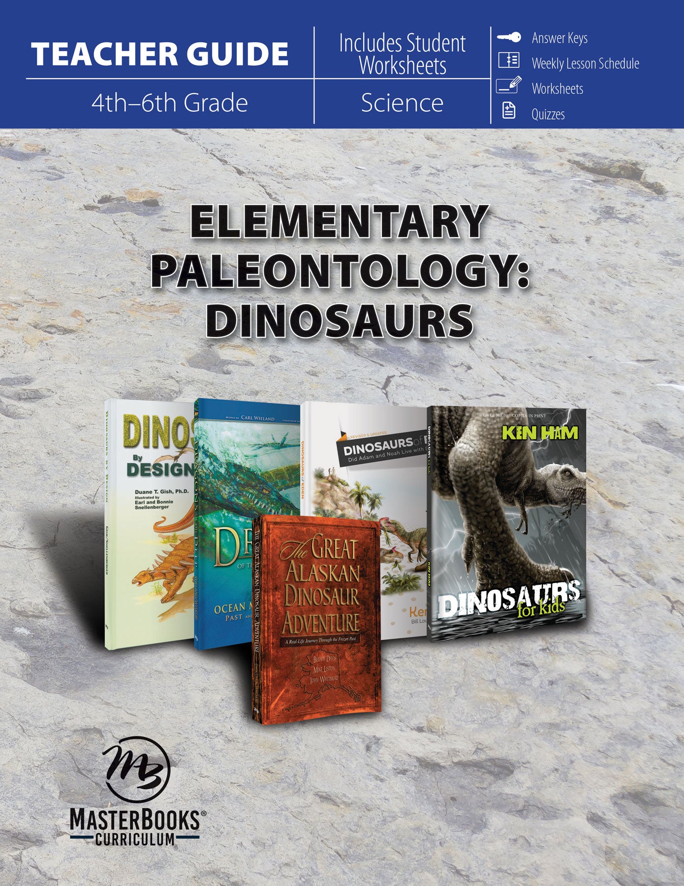 Elementary Paleontology: Dinosaurs Grade 4-6, Includes Student Worksheets (Teacher Guide)