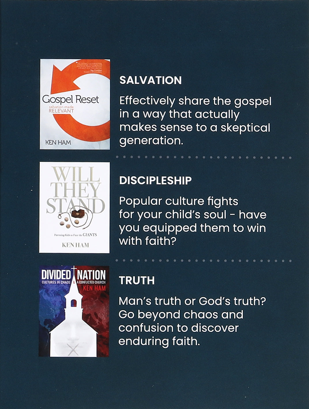 Uncompromising Ken Ham (3 Book Boxed Set)