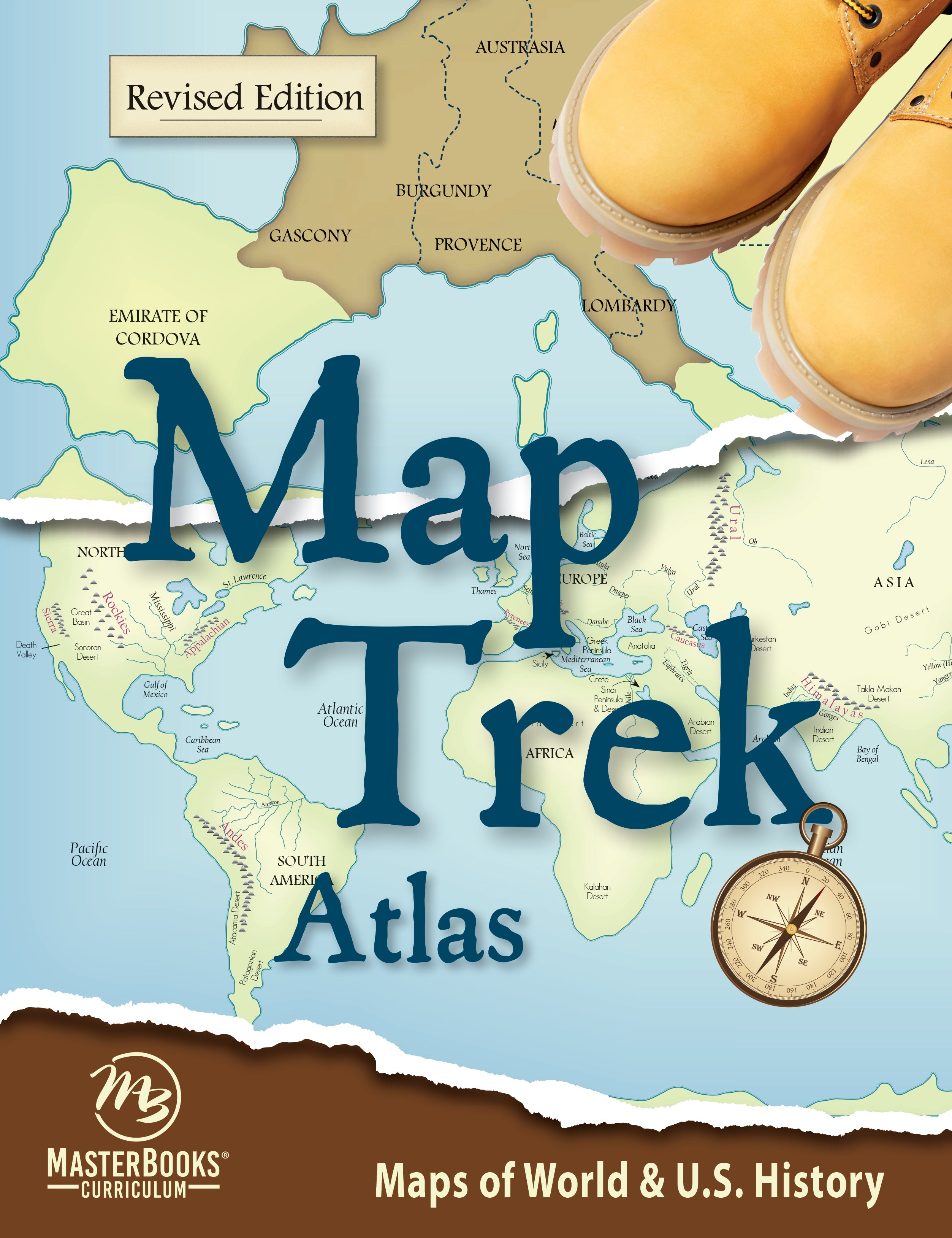 Map Trek Atlas: Maps of World & U.S. History