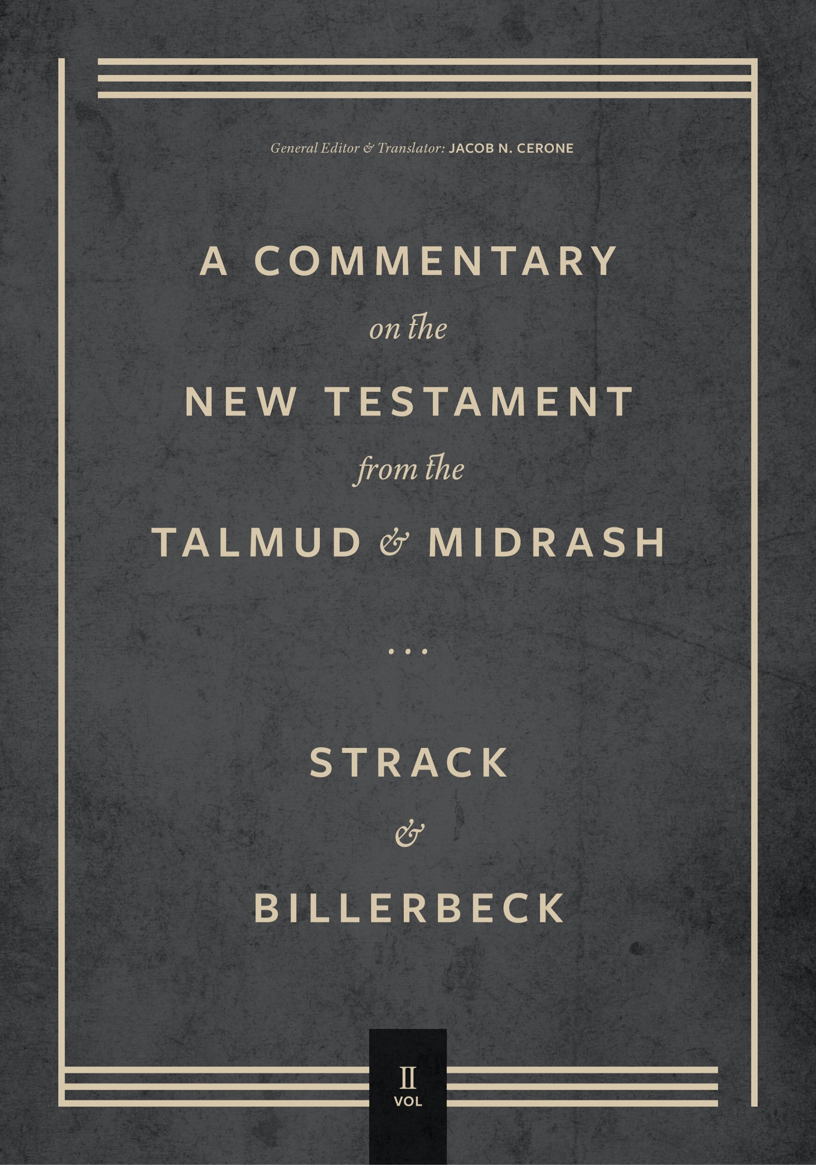 Mark, Luke, John, Acts (#02 in Commentary On The New Testament From The Talmud And Midrash Series)