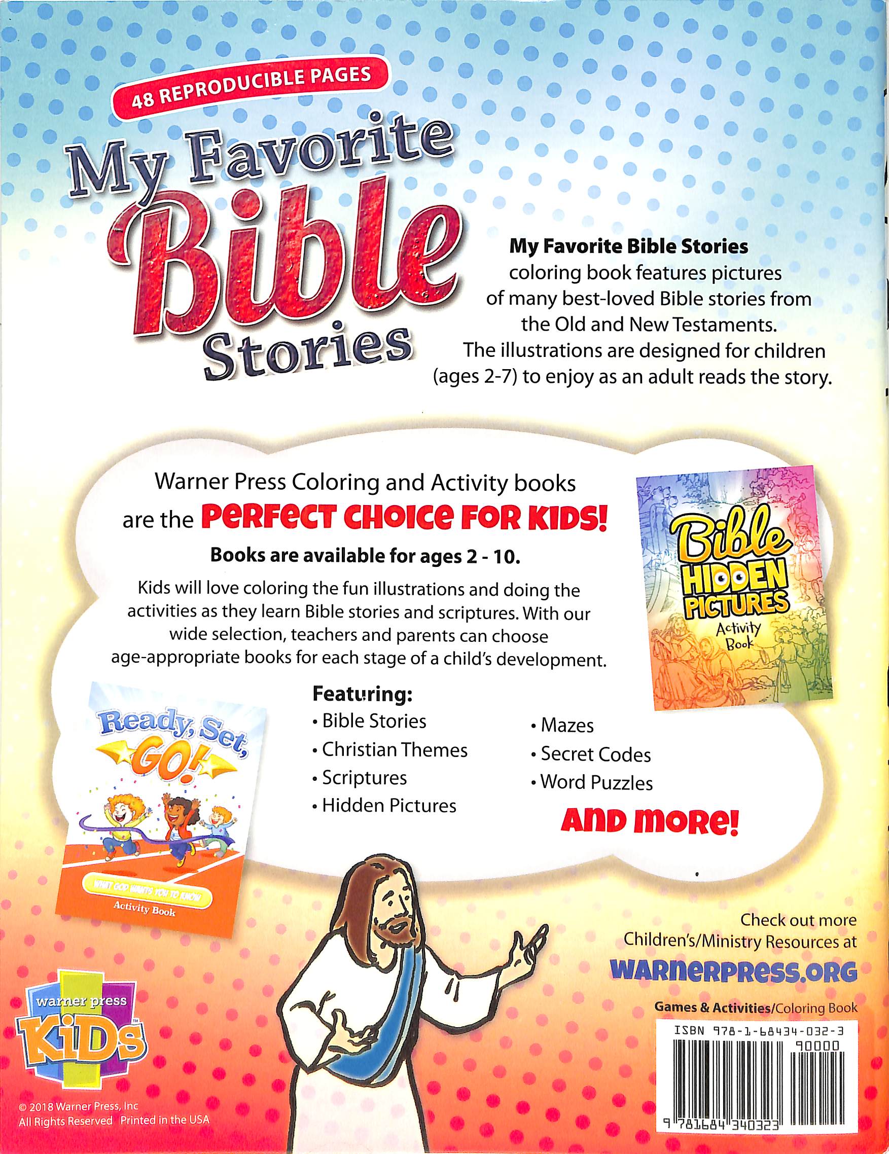 Activity Book: My Favorite Bible Stories (Reproducible, Ages 2-7)