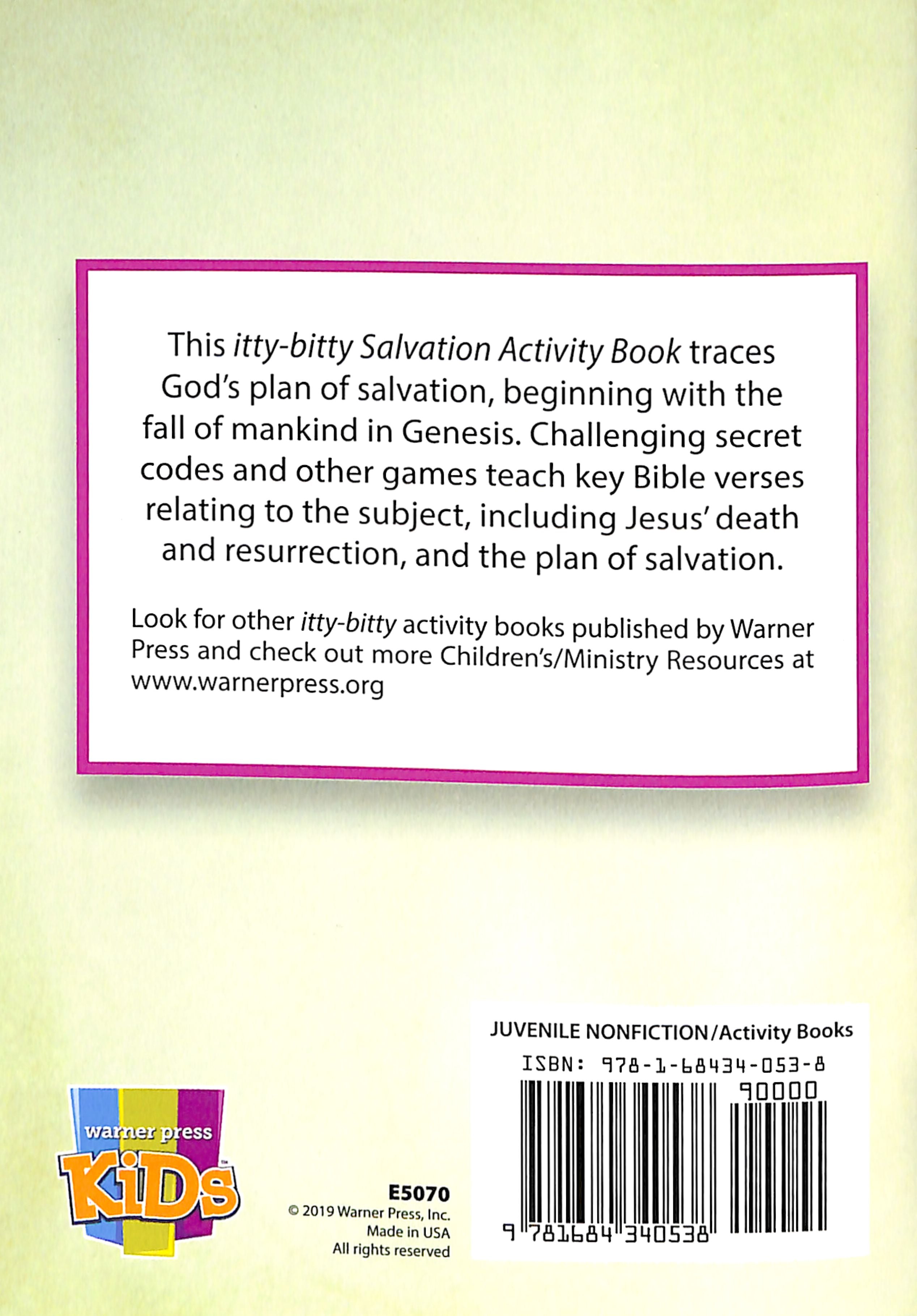 Salvation Activity Book (Itty Bitty Bible Series)