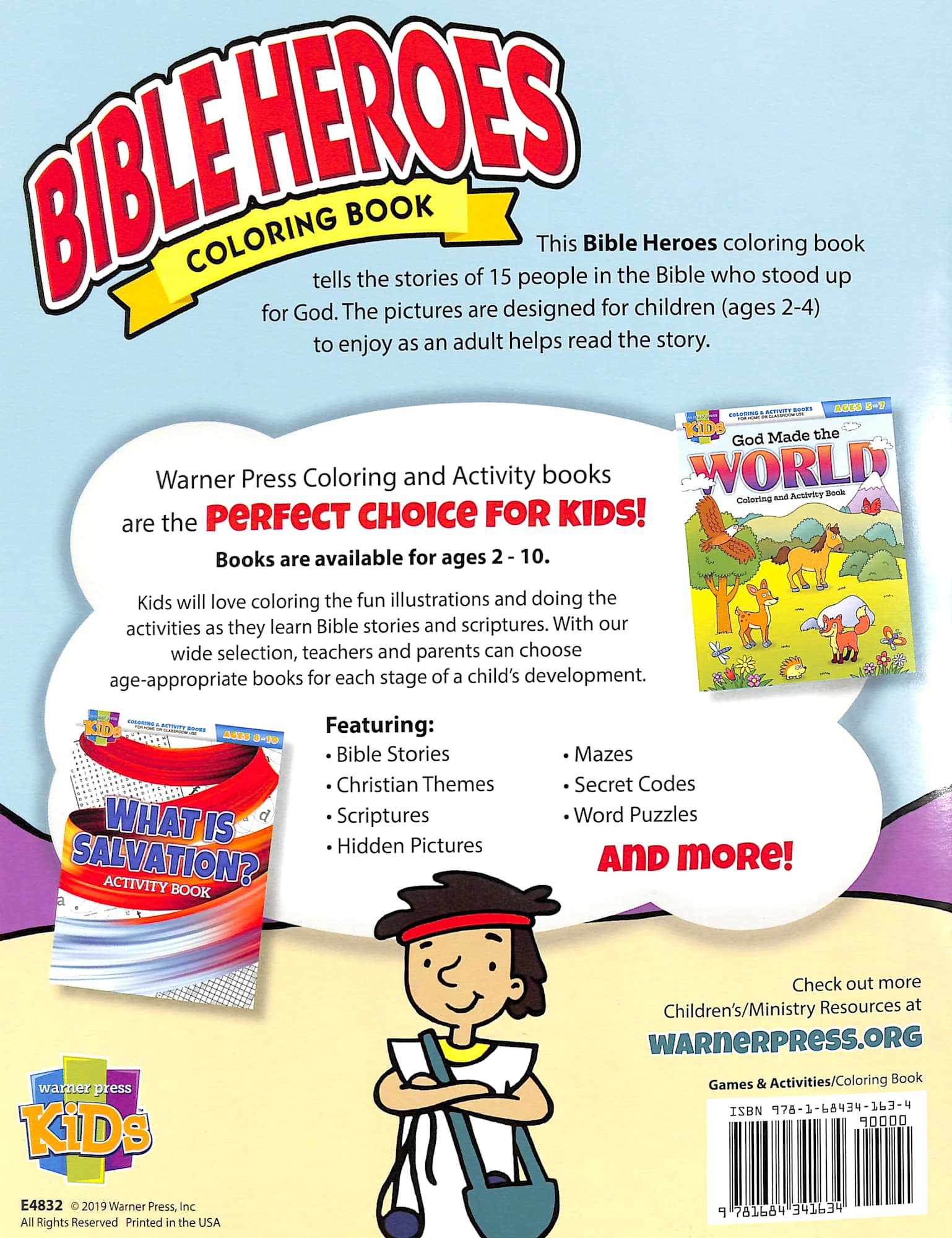 Bible Heroes Coloring Book (Reproducible) (Ages 2-4) (Warner Press Colouring & Activity Books Series)