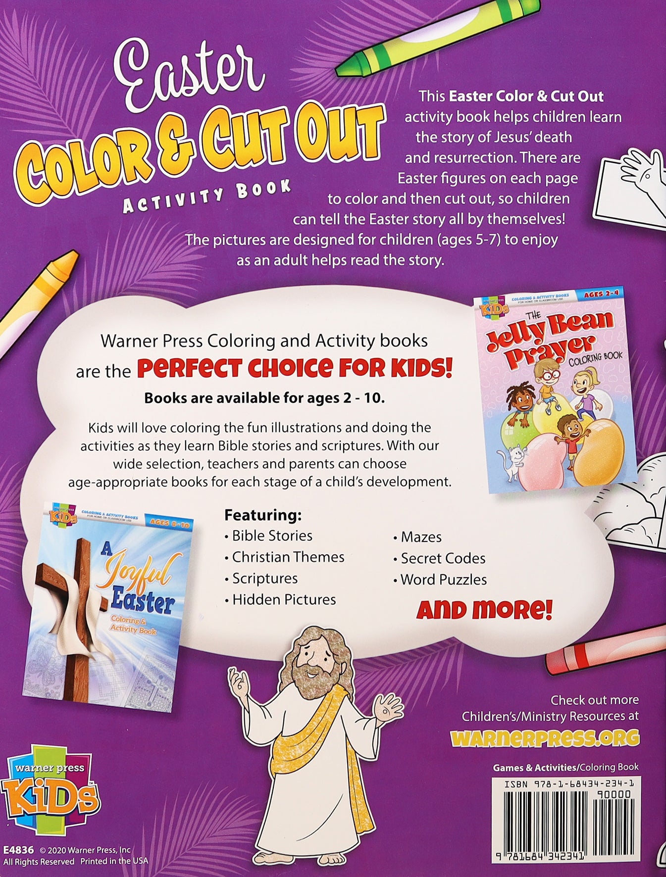 Easter Color & Cut Out Activity Book (Ages 5-7) (Warner Press Colouring & Activity Books Series)