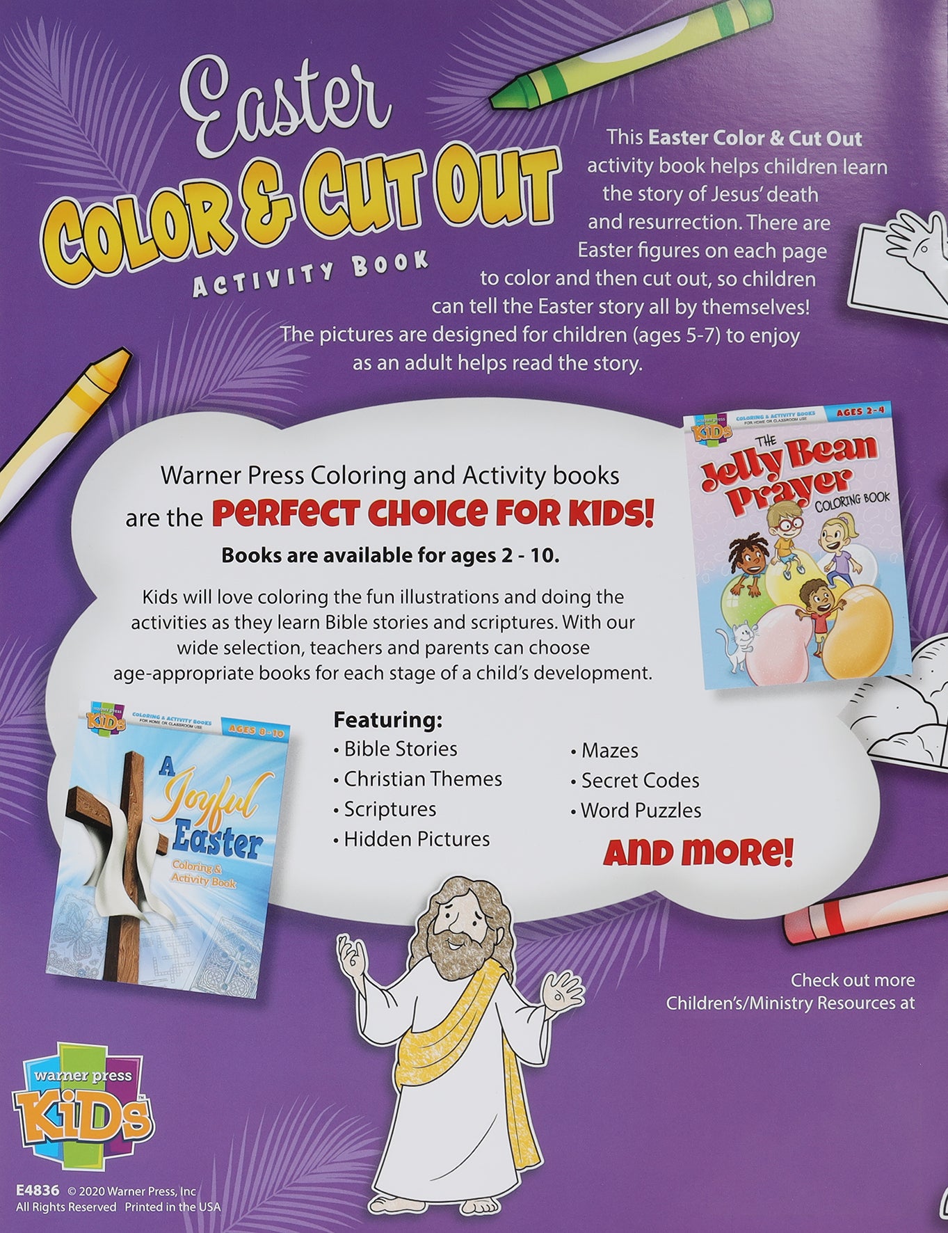 Easter Color & Cut Out Activity Book (Ages 5-7) (Warner Press Colouring & Activity Books Series)