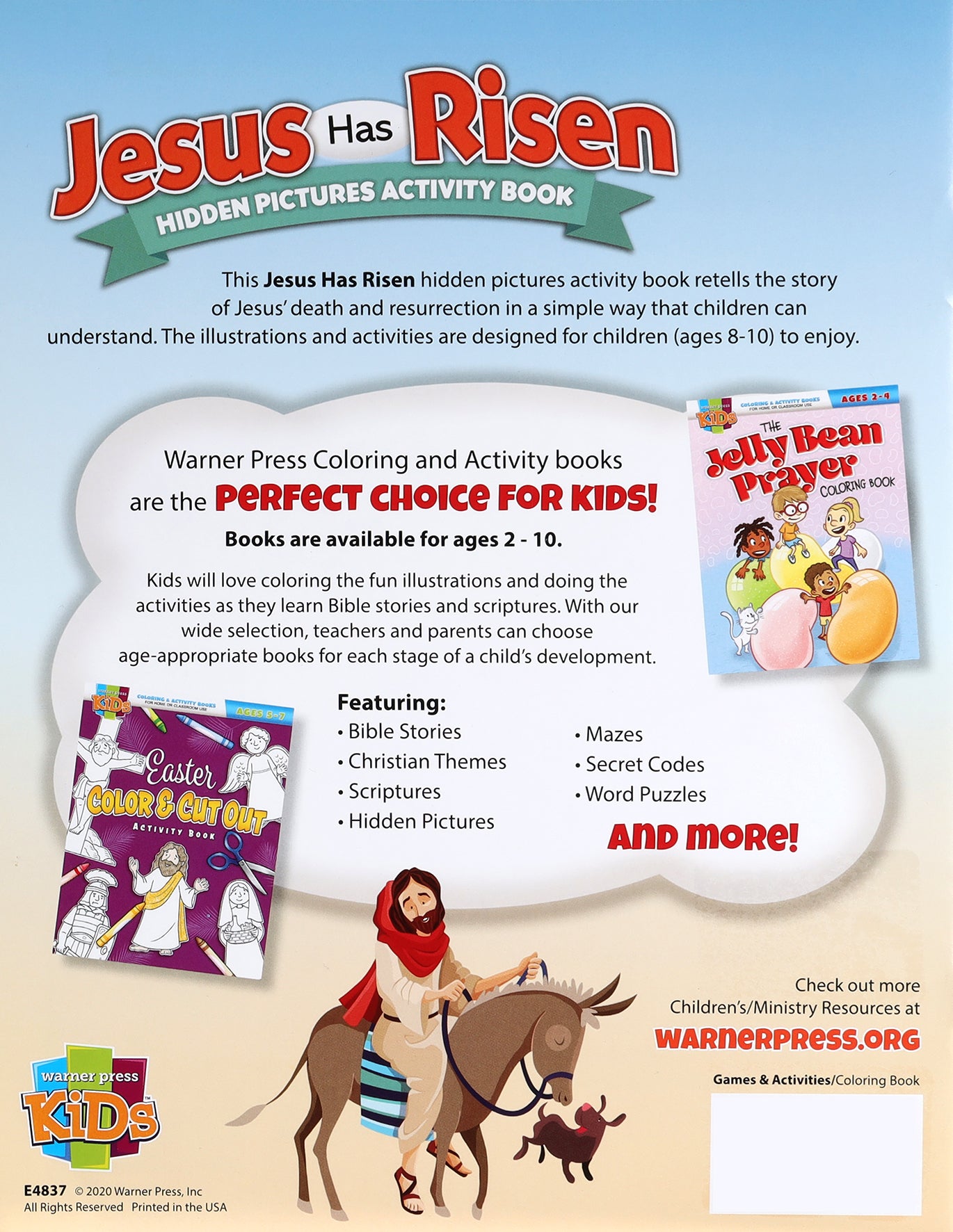 Jesus Has Risen: Hidden Pictures Activity Book (Ages 8-10, NIV) (Warner Press Colouring & Activity Books Series)