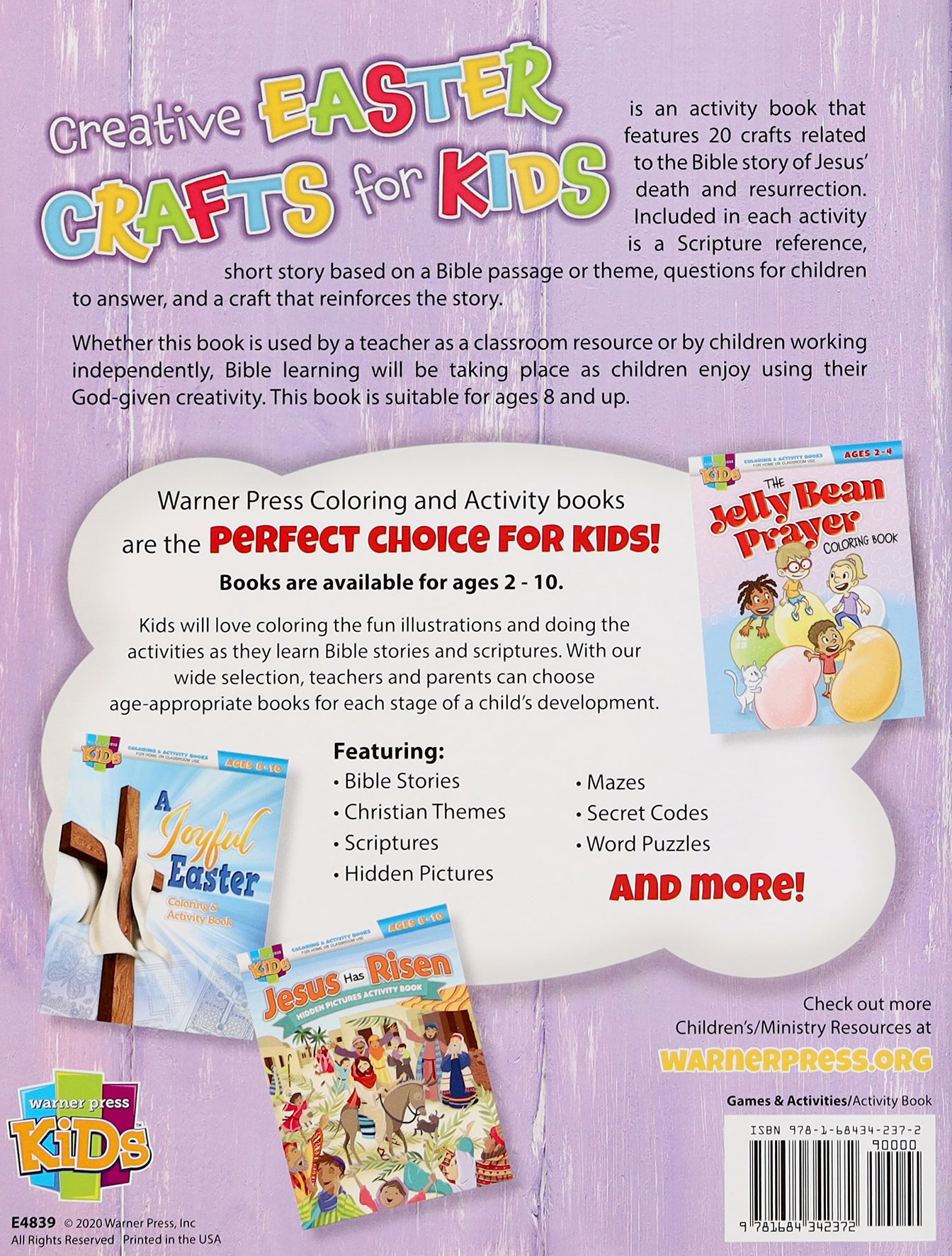 Creative Easter Crafts For Kids Activity Book (NIV) (Warner Press Colouring & Activity Books Series)